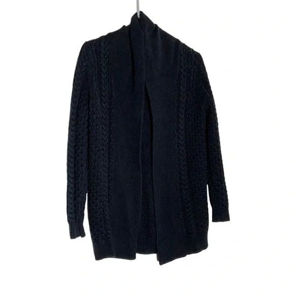 MANGO basics black open front cardigan. Size XS - Picture 2 of 8